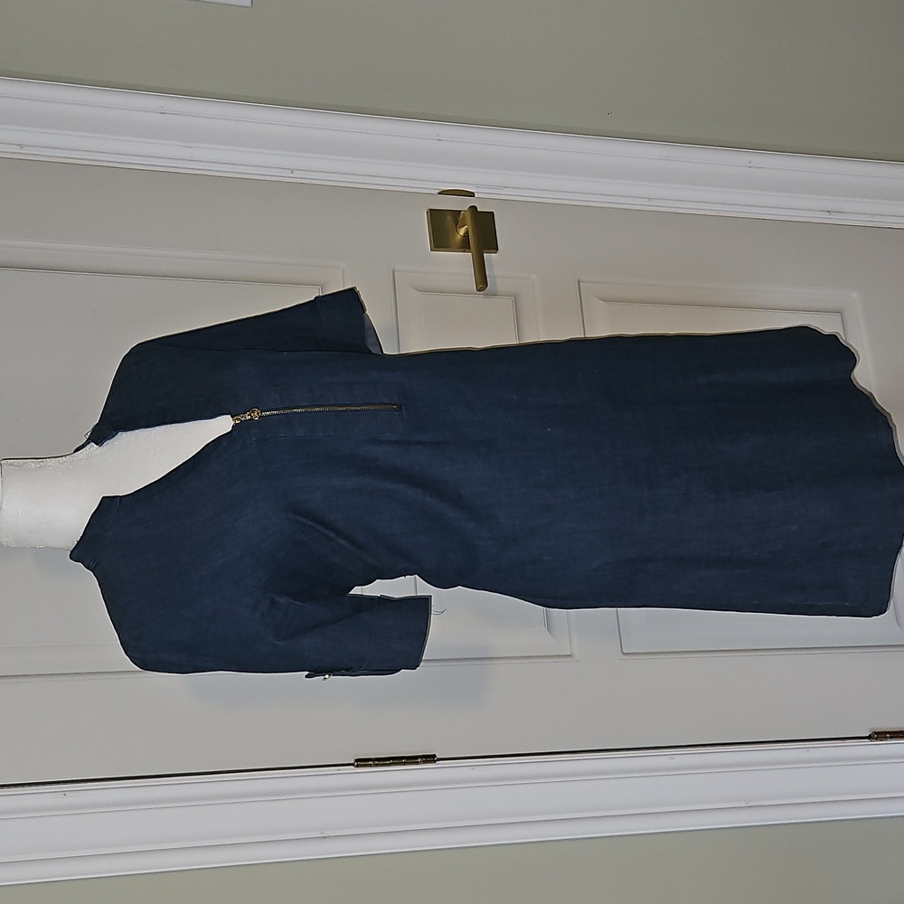 Anne Klein Blue Sheath Dress Size 8